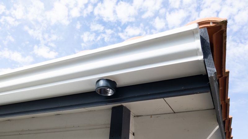 Close-up of Gutter Seamless Installation